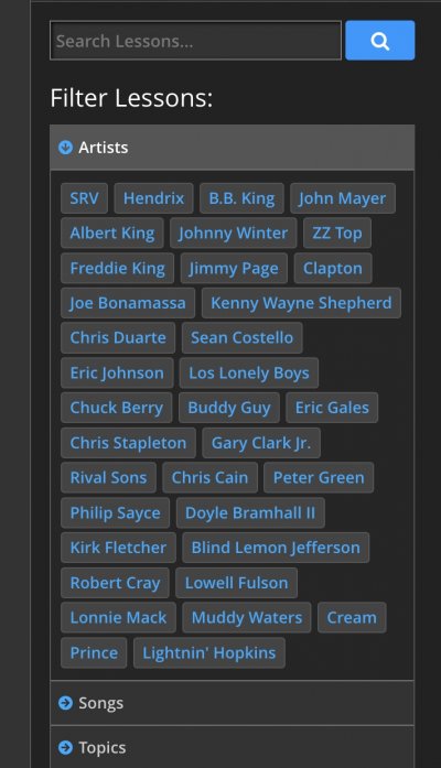 Introducing A New, Consistent Design For Lesson And Backing Track Pages