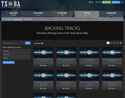 Introducing A New, Consistent Design For Lesson And Backing Track Pages