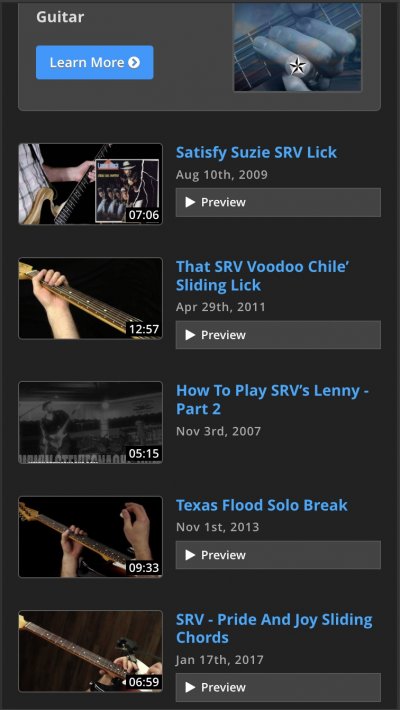 Introducing A New, Consistent Design For Lesson And Backing Track Pages