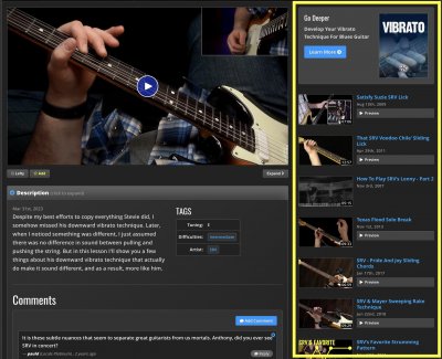 Introducing A New, Consistent Design For Lesson And Backing Track Pages